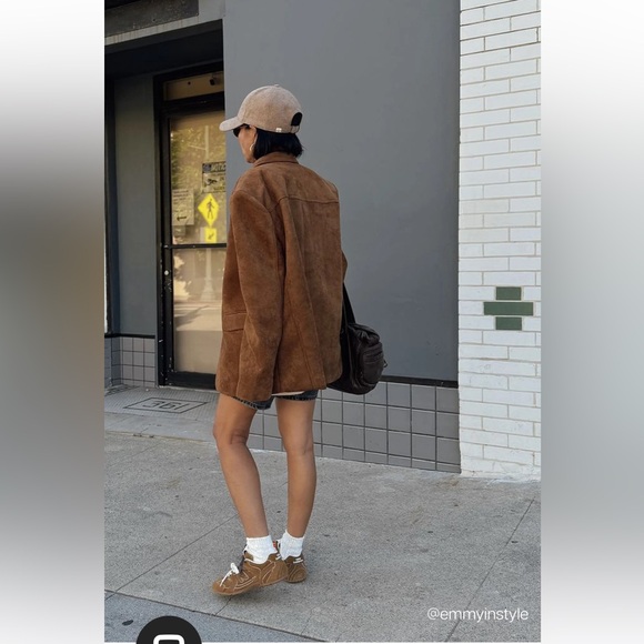 COPY - OAK + FORT vegan suede blazer - Picture 6 of 8